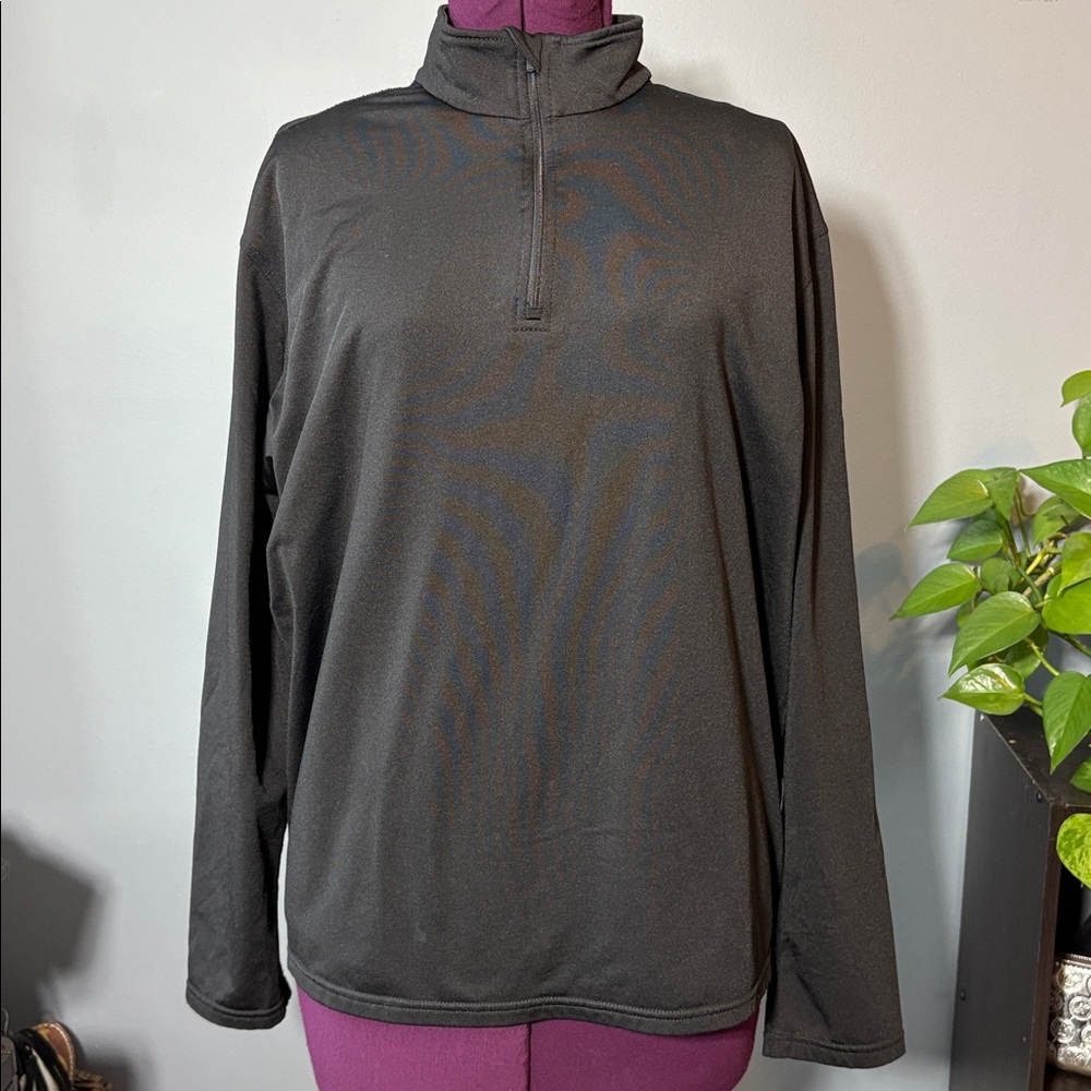 RefrigiWear Black Quarter-Zip Pullover